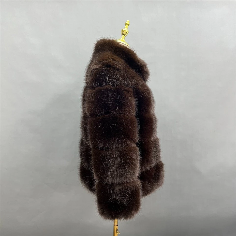 Fake Fox fur Coat high quality