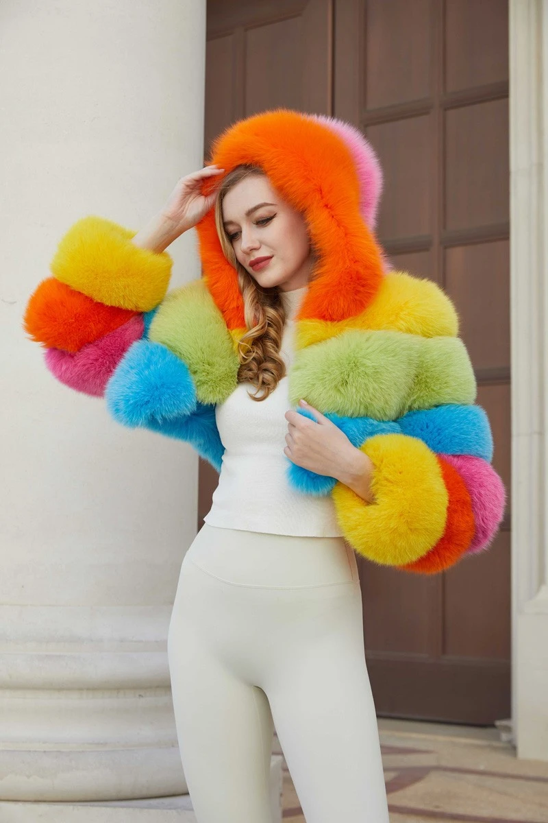 Fox fur Coat Short
