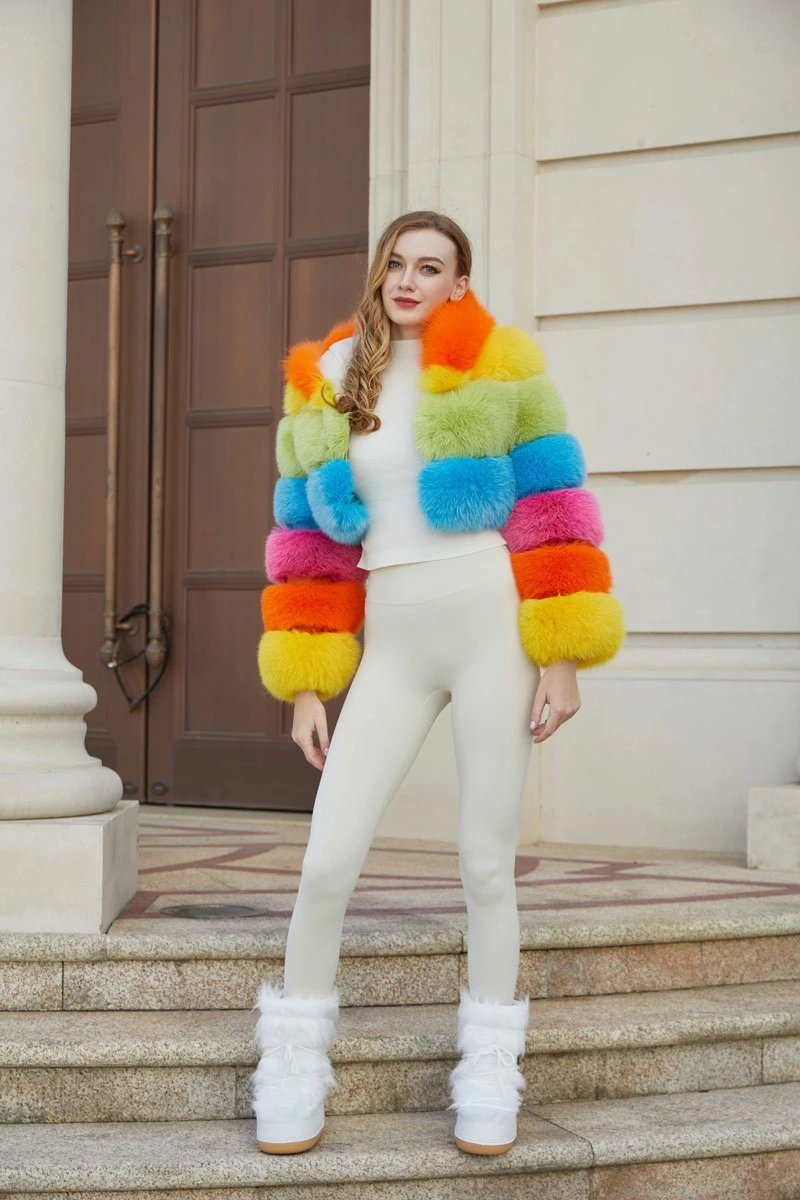 Fox fur Coat Short