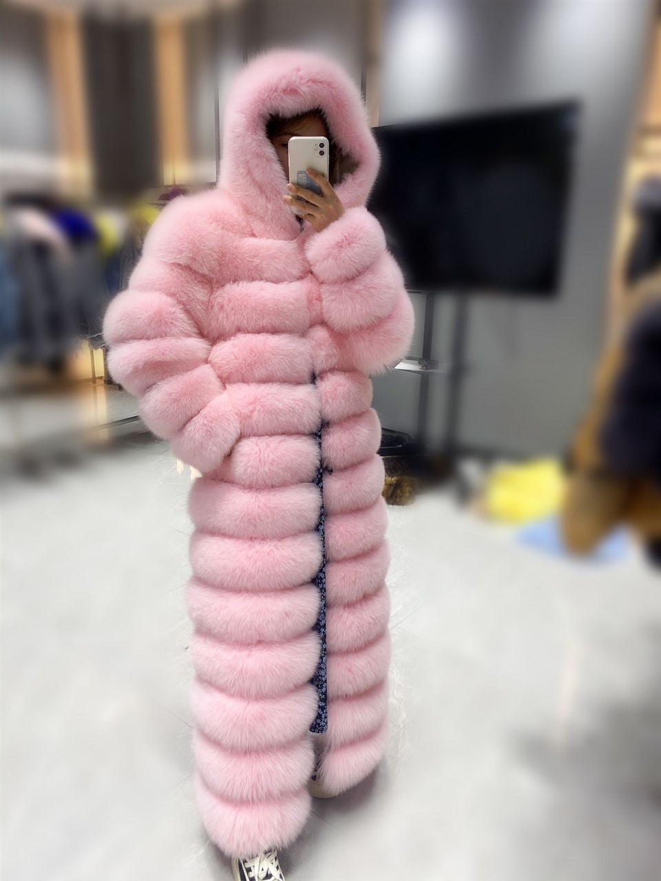 Full Fox Fur Coat