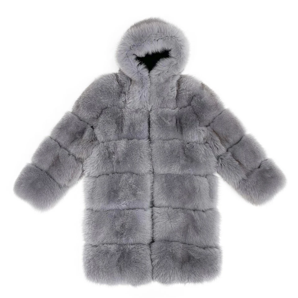 Grey Fox fur Coat best