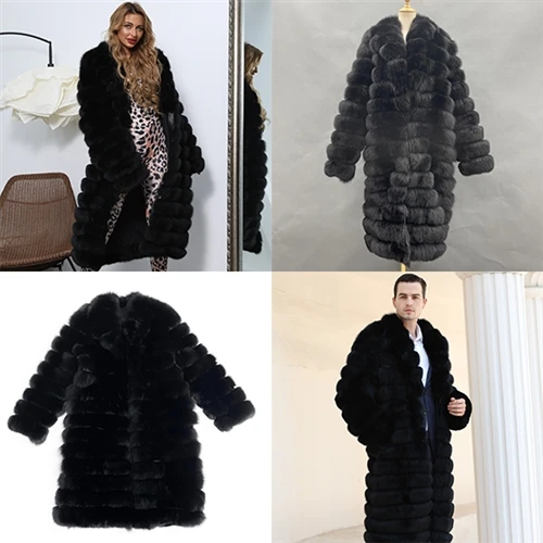 How To Pair A Couple's Black Real Fox Fur Coat With A Sense Of Luxury?