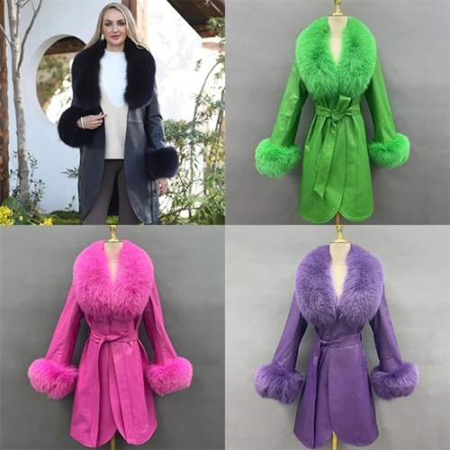 Women's Real Fox Fur Trimmed Leather Coat Care: Tips for Longevity