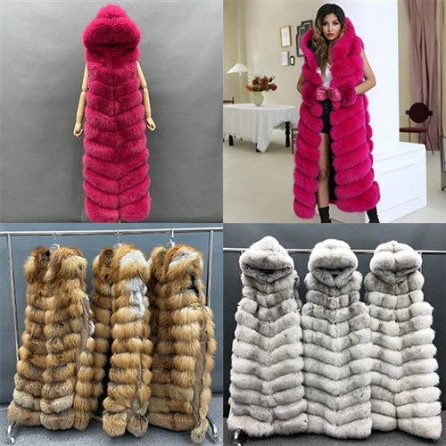 Styling Tips For Long Women's Real Fox Fur Vest