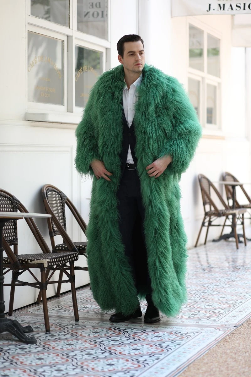 Mens Lamb fur Coat