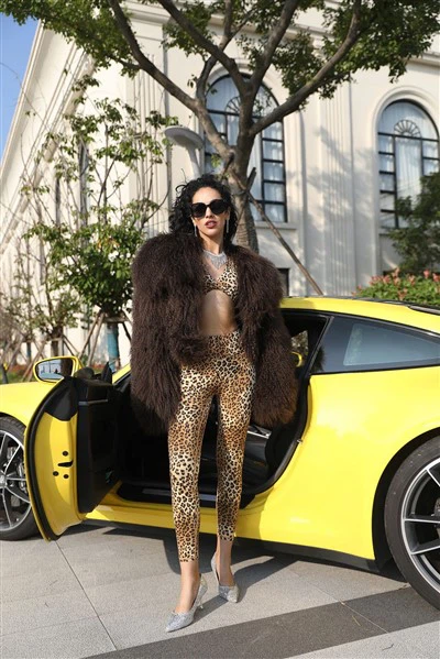 Natural Lamb Fur Coat