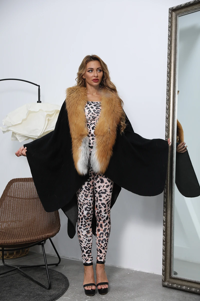 Woolen Fur Shawl